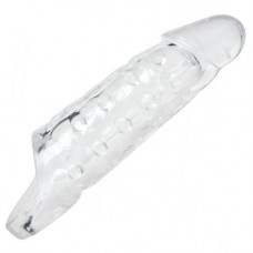 Насадка на член с кольцом для мошонки Tom of Finland Clear Realistic Cock Enhancer - 24 см.