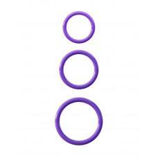 Набор из трех эрекционных колец Silicone 3-Ring Stamina Set