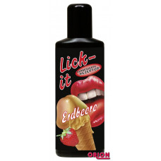 Съедобная смазка Lick It со вкусом земляники - 50 мл. Съедобная смазка Lick It со вкусом земляники - 50 мл.