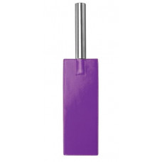 Фиолетовая прямоугольная шлёпалка Leather Paddle - 35 см.
