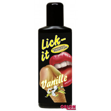 Съедобная смазка Lick It с ароматом ванили - 100 мл. Съедобная смазка Lick It с ароматом ванили - 100 мл.
